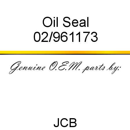 Oil, Seal 02/961173