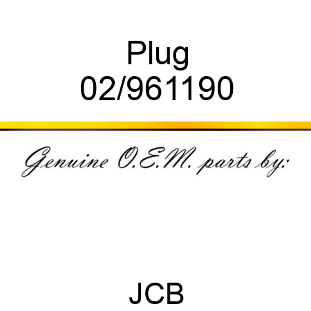 Plug 02/961190