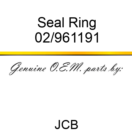 Seal Ring 02/961191