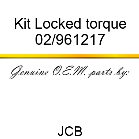 Kit Locked torque 02/961217