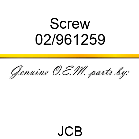 Screw 02/961259