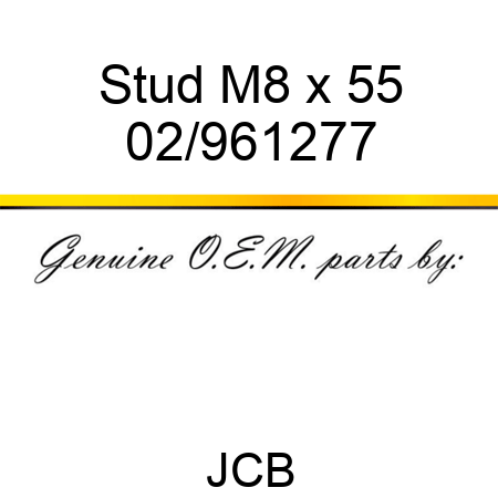 Stud M8 x 55 02/961277