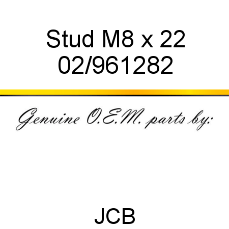 Stud, M8 x 22 02/961282