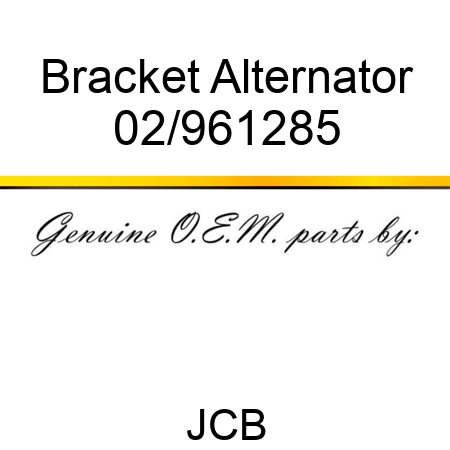 Bracket Alternator 02/961285