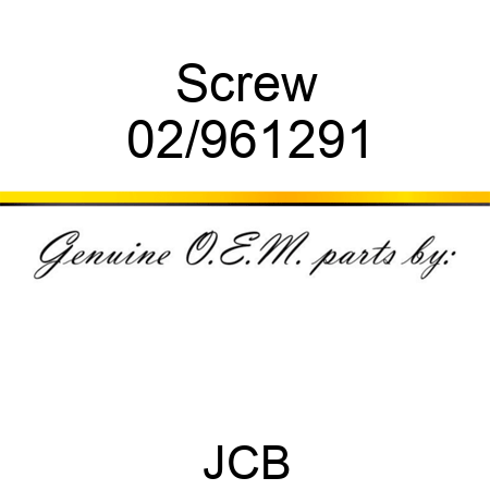 Screw 02/961291