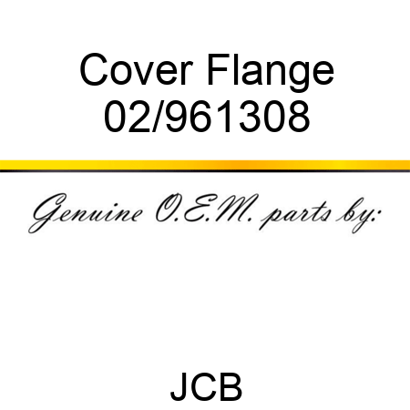 Cover Flange 02/961308