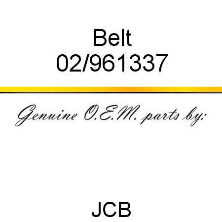 Belt 02/961337