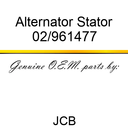 Alternator Stator 02/961477