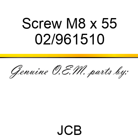 Screw M8 x 55 02/961510