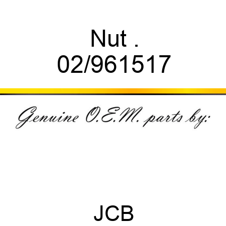 Nut . 02/961517