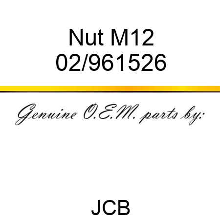 Nut M12 02/961526