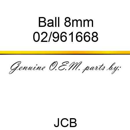 Ball 8mm 02/961668