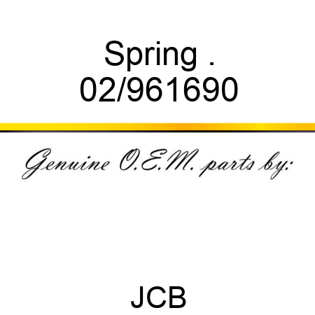 Spring . 02/961690