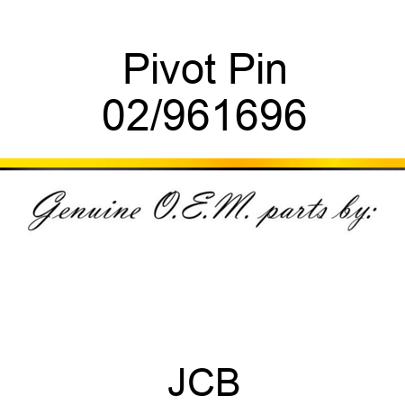 Pivot Pin 02/961696