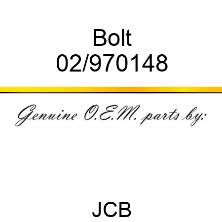 Bolt 02/970148