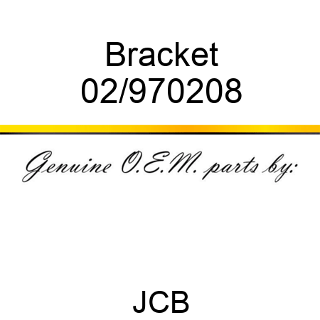 Bracket 02/970208