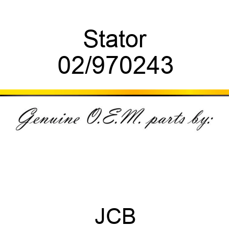 Stator 02/970243