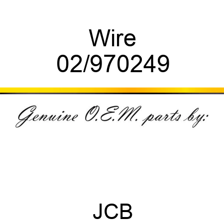 Wire 02/970249