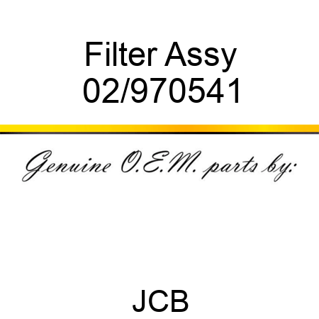Filter Assy 02/970541