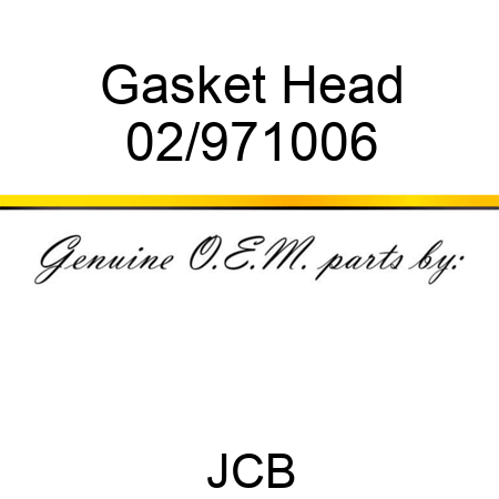 Gasket Head 02/971006