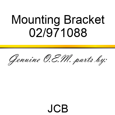 Mounting Bracket 02/971088