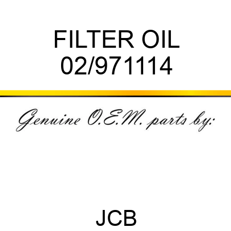 FILTER OIL 02/971114