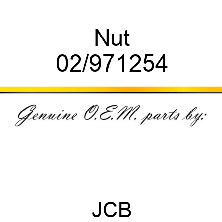 Nut 02/971254