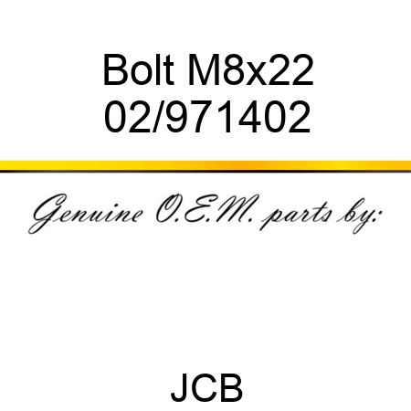 Bolt M8x22 02/971402