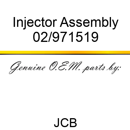 Injector Assembly 02/971519