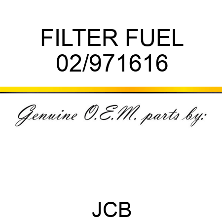 FILTER FUEL 02/971616