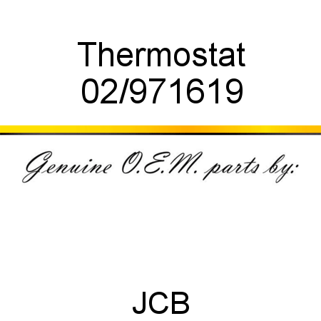 Thermostat 02/971619