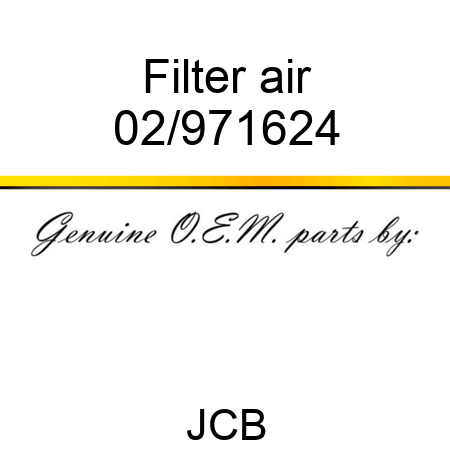 Filter air 02/971624