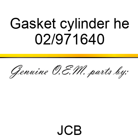 Gasket cylinder he 02/971640