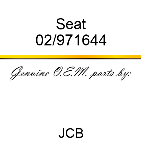 Seat 02/971644