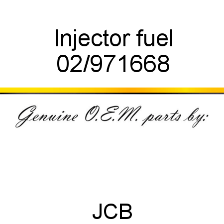 Injector, fuel 02/971668