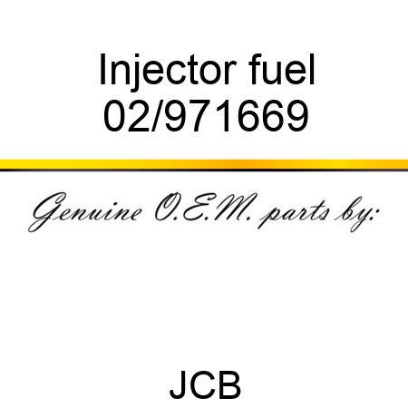 Injector fuel 02/971669