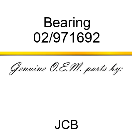 Bearing 02/971692