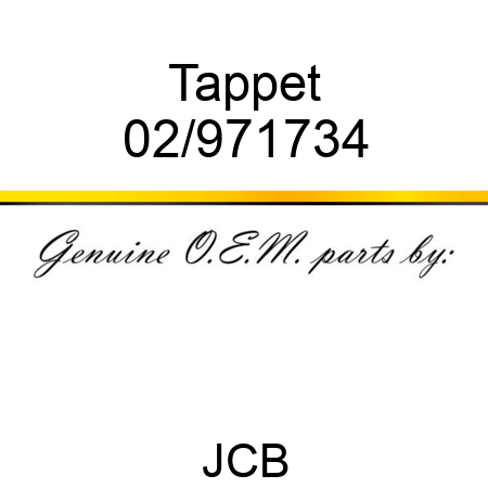 Tappet 02/971734