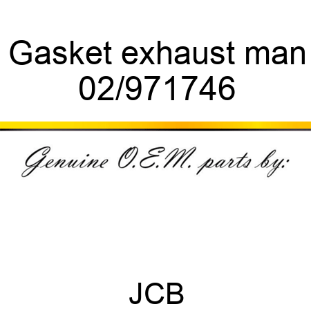 Gasket exhaust man 02/971746