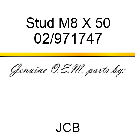 Stud M8 X 50 02/971747