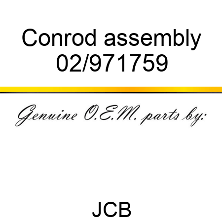 Conrod assembly 02/971759