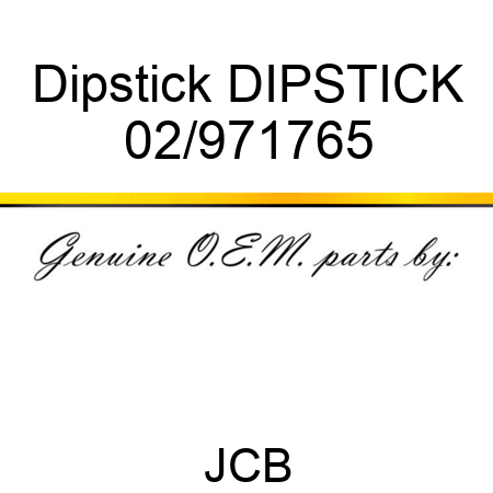 Dipstick DIPSTICK 02/971765