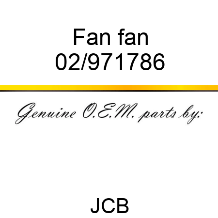 Fan fan 02/971786
