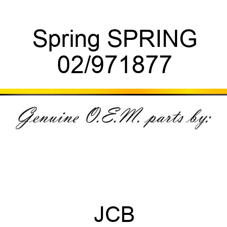 Spring SPRING 02/971877
