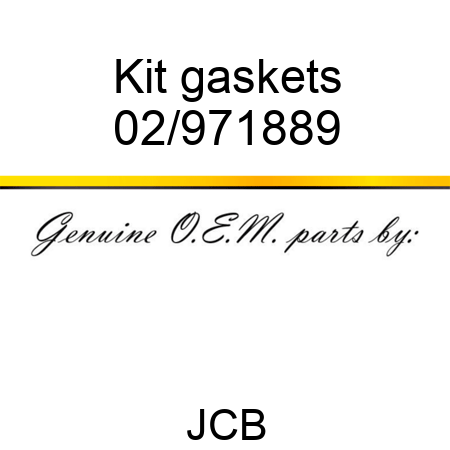 Kit gaskets 02/971889