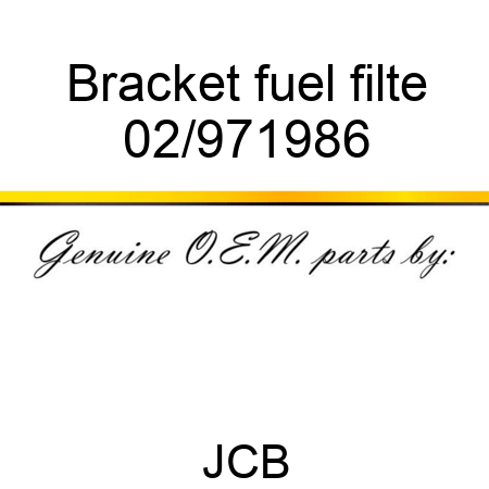 Bracket fuel filte 02/971986