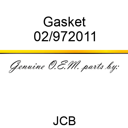 Gasket 02/972011