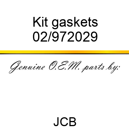 Kit gaskets 02/972029