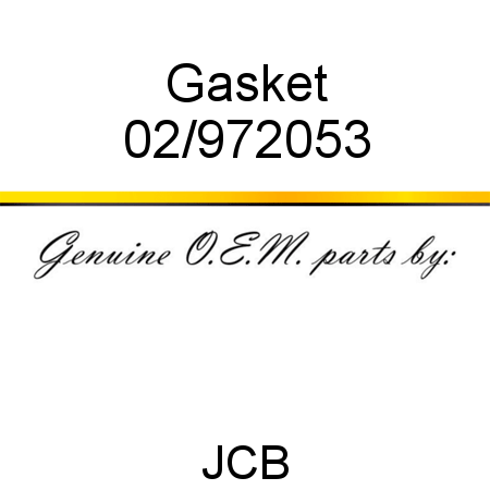 Gasket 02/972053