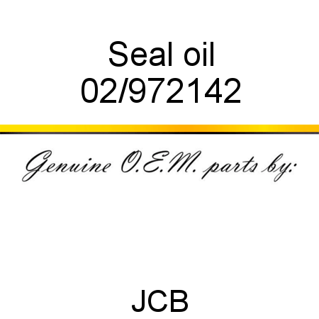 Seal, oil 02/972142